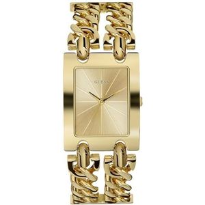 Guess Analoog dameshorloge Heavy Metal met roestvrijstalen armband, goud, Eén maat, Klassiek