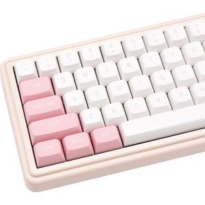 GEKUCAP PBT Keycaps 150 toetsen schattige keycaps wit CSA profiel keycaps kleurstofsublimatie aangepaste toetsenbord toetsdoppen set voor 61/64/68/84/87/100/104/108 Cherry MX Switch mechanische