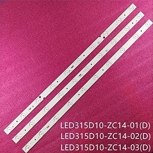 LED-achtergrondverlichtingsstrip for LE32M600 LE32TE5 LED315D10-ZC14 MTV-3229LA2 LE32D8810 LD32U3100 LE32F3000W LED315D10-ZC14-01 02 03(15pcs For 5 TV)