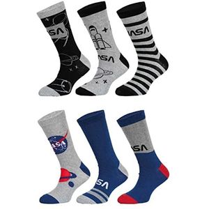 6 paar Nasa jongenssokken | kinderkousen, Meerkleurig, 23/26 EU