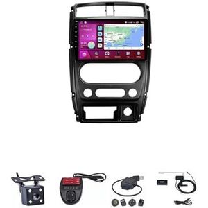 Android Autoradio Video Multimedia Speler, 9 Inch Touch Screen Radio Plug And Play Autotoebehoren met Bluetooth En Navigatie En Achteruitrijcamera Voor Suzuki Jimny 3 2007-2012 (Size : M400S 4G+WIF