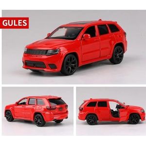 Voor Jeep SUV 1:36 Speelgoedauto Legering Trek Automodel Collectie Speelgoedornamenten Model Speelgoedauto (Color : Red)