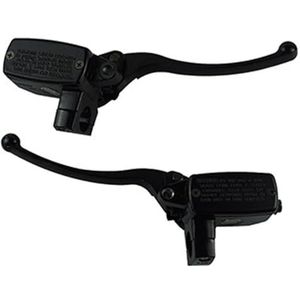 Motorfiets Koppelingshendel Universele 25 Mm Stuur Links Rechts Motorfiets Rem Koppeling Hoofdcilinder Reservoir Hendels(Left Right - Black)