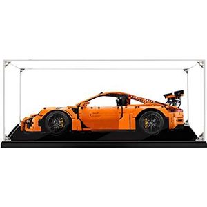 MMOC Acryl vitrinekast, vitrine, showcase voor Lego Technic Porsche 911 GT3 RS 42056, afdekhoes, stofdicht, miniaturen, modelbouw (2 mm)