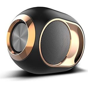 High-end draadloze speaker, bass gouden ei Bluetooth speaker, mini ultra portable waterdichte draadloze Bluetooth stereo speaker -108Db draagbare outdoor draadloze luidspreker,Black