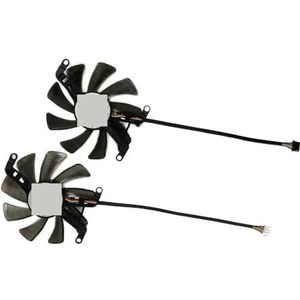 1 set FY09015M12LPA dubbele grafische kaartventilator voor Manli RTX 3060 3070 3050 3060Ti LHR voor Gallardo VGA GPU-videokoeler(2 Plugs FY09015M)