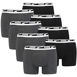 PUMA Boxershorts voor heren, onderbroek, multi-logo, ondergoed, verpakking van 8 stuks, Black Combo., M
