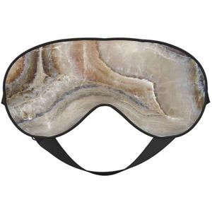 CRJSYCBYB Onyx Stone Lichtblauw Gedrukt Zacht Oogmasker Slapen Oogmasker Reizen Oogmasker
