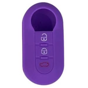 QWLEYCHN siliconen autosleutel case cover, voor Fiat 500 Panda Ducato 500L Punto Lancia Musa voor Peugeot Boxer voor Citroen Jumpe