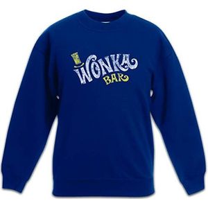 Urban Backwoods Wonka Bar Kinderen Jongens Meisjes Sweatshirt Pullover Trui Blauw Maat 10 Jaar