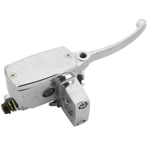 Motorfiets Koppelingshendel Universele 25 Mm Stuur Links Rechts Motorfiets Rem Koppeling Hoofdcilinder Reservoir Hendels(Right Side - Chrome)