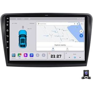 Wireless Carplay Screen for Car & Android Auto Head Unit Compatible with Skoda Superb 2008~2015 Touchscreen 9 Inch Double Din Car Stereo with Backup Camera Navigation 4G,C20 Plus