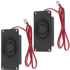 GERUI 2 stuks DFplayer mini 3 watt 8 ohm draagbare mini-luidsprekers met JST-PH2.0 mm pininterface voor Arduino moederbord elektronische doe-het-zelfprojecten en LCD tv-monitoren