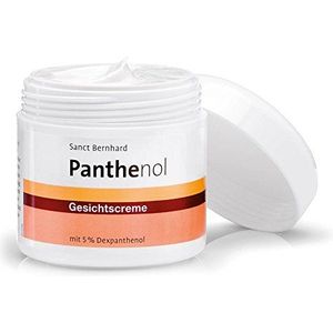 Sanct Bernhard Panthenol Gezichtscrème met 5% dexpanthenol, parfumvrij, zonder kleur- en conserveringsmiddelen, 100 ml