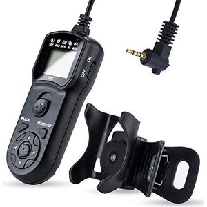 JJC Multifunctionele Timer Afstandsbediening met Statief Houder Klem voor Panasonic S5IIX S5II S5 S1 S1R S1H GX8 GX7 GH6 GH5 G9 G7 G6 G5 G3 G1 G10 FZ50 FZ30 FZ20 FZ300 FZ200 FZ150 FZ2000 FZ1000 FZ100