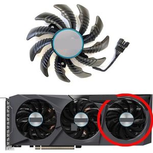 Vervangende ventilator PLD08010S12HH voor GIGABYTE voor Radeon RX6600XT 6700 6700XT voor EAGLE OC grafische kaart(Right fan clockwise)