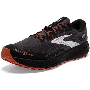 Brooks Heren Divide 4 GTX Sneaker, zwart/voetzoeker/blauw, 11 UK, Zwarte Voetzoeker Blauw, 46 EU