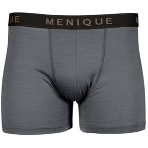 menique Merinowol Ondergoed Heren Boxer Slips Trunks Base Layer voor Mannen Anti Chafing Boxer Shorts Zacht Ademend Geurvrij Ondergoed voor Mannen, Donkergrijs, M