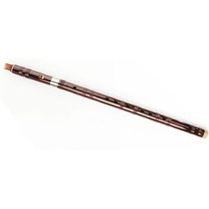 Bamboe Dwarsfluit Geschikt Voor Beginners Handige tweedelige fluit, handgemaakte bruine bamboefluit, houtblazersinstrument (Color : G)