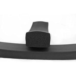 Rubberen pakkingstrip, Zwarte rubberen vierkante, 4 mm 10, 15, 20, 25, 30, 40, 50 sponsstrips, marine, 1 m(5 * 5)