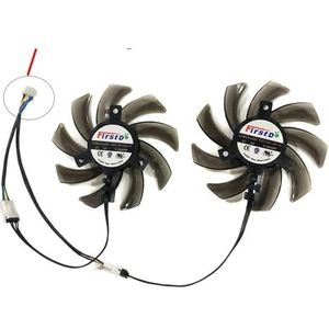 2 stuks/set FDC10H12S9-C, GPU-koeler grafische kaartventilator voor PNY voor GeForce RTX 2070 SUPER 8GB XLR8 Gaming Overclocked Edition(Type A FDC10H12S9C)