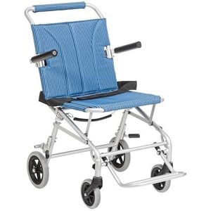 Drive Medical Lichtgewicht opvouwbare transportrolstoel met draagtas en flip-rugarmen