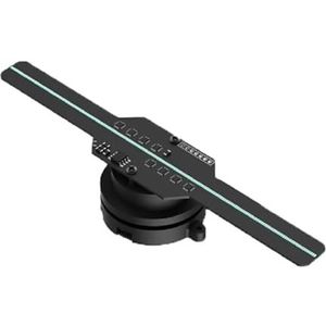 14CM 3D Hologram Fan, 5V Mini LED Holografische Reclame Display Projector for Halloween Kerstmis Hoge definitie