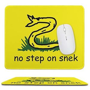 No Step on Snek muismat antislip muismat rubberen basis muismat voor kantoor laptop thuis 9,8 x 11,8 inch