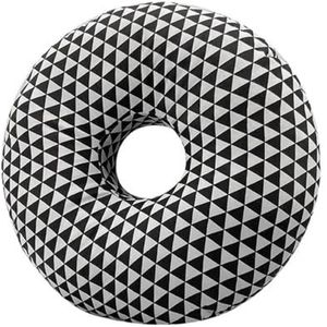 SHUIXIAYUE Comfortabel kussen met oorgat voor zijslapen, nek- en oorontspanning (zwart)