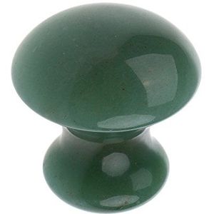 Vrouwen Facial Beauty Massage Jade Stone Relaxing Paddestoel Massage Stone Green