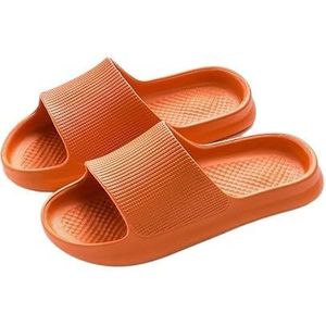 Slippers Heren Sandalen Dames Eva Zachte Bodem Indoor Home Slippers Ondiep Strand Schoenen Heren Slippers Slippers (Color : Orange, Size : 38-39(23.5-24cm))
