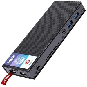 MeLE Fanless Mini PC Stick PCG02 Pro WiFi 6 Windows 11 Pro Celeron N5105 8GB 256GB, Micro PC on a Stick Dual 4K HDR HDMI, IoT Portable Desktop Support PD3.0 Ethernet PXE Automatisch Inschakelen