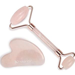 HABYS Gua Sha Massage Set | Steen & Roller | Gezicht, Hals & Lichaam | Ontspanning & Bloedcirculatie