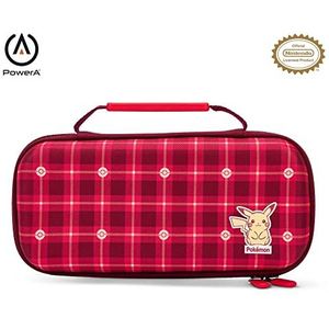 PowerA - Beschermhoes - Pikachu Plaid - Rood - Voor Nintendo Switch OLED en Lite