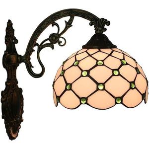 Wandlampen En Tiffany Fix Armaturen, Gekleurde Glazen Wandlampen, Retro LED Lampen Voor Slaapkamers, Gangen, Binnencafés, E27