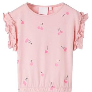 Kindershirt 140 lichtroze, kinderkleding, meisjeskleding, leuke kinderkleding, jongenskleding, hippe kinderkleding, stoere kinderkleding