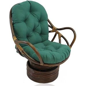 Draaibaar schommelkussen, Papasan stoelkussens, waterdicht Papasan kussen for buiten, tuinhangmatten Papasan stoelkussen, for binnen veranda achtertuin tuin, zonder stoel, oranje, 120 * 60 * 10CM(Dark