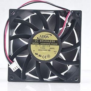 For Inverter Server Fan - 92mm x 92mm Fan with 4400RPM Speed and 100.29CFM Airflow 48V 0.25A 9238 LMNCBVYA