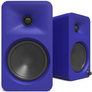 Kanto ORA4 140W Powered Reference Speakers met Bluetooth 5.0 en USB-C ingang, 4"" woofers, bi-versterkt, referentiekwaliteit geluid, paar, paars