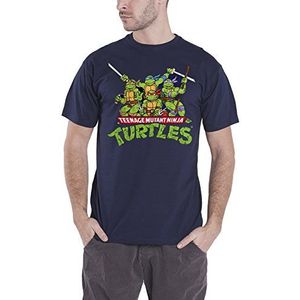 Teenage Mutant Ninja Turtles Turtles Distressed Group T-shirt navy XL