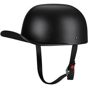 Motorhelm, Vintage stijl motorhelm for heren en dames, ECE-goedgekeurd, open scooterhelmen for volwassenen, zomer, maat F, XL = 61-62 cm(E,XL=6162CM)