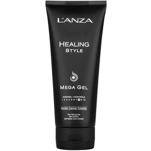 L’ANZA Healing Style - Mega Gel - Strong Hold Effect, Verzorging, Fris, Alcoholvrij, Keratine, UV Bescherming (200 ml)