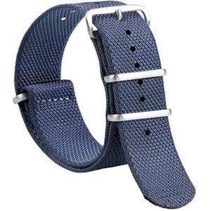 Mannen horlogebandje Horloge lus, 20 mm 22 mm nylon horlogeband horlogeband universeel dames heren polsbandaccessoire(Blue,20mm)