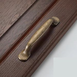MOBYAT Metalen antieke kledingkast kast trekgrepen retro messing 128 mm keukenlade kast deurgreep meubelknoppen 1 stuk (kleur: 669-96 mm)