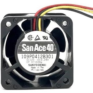 4028 4CM hoge lucht Capaciteit Chassis Power Koelventilator 12 V 0.28A 109P0412B301