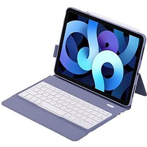 Bluetooth Toetsenbord Voor iPad Pro Air 4/iPad Pro 11 2018 2020 2021 Met Pen Slot Stand Duurzaam TPU Cover (voor iPad Pro11 2021, Paars)