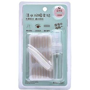Lewpox Dubbele ooglidstrips, onzichtbare dubbele ooglidstickers, slupflid plakband, strepen voor oogafdekking, back-up zonder op, 120 stuks