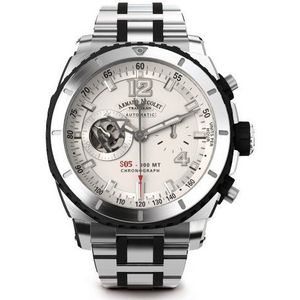 Armand Nicolet Heren A714AGN-AG-MA4710GN S05 Analoge Display Zwitsers Automatisch Zilver Horloge, Zilver, Modern