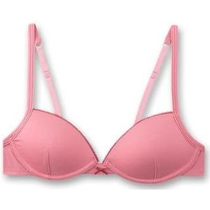 Sanetta Meisjesbeha roze| Comfortabele en aangename beha zonder beugel voor meisjes van katoen-modal mix. Ondergoed met verstelbare bandjes | Meisjesbeha, roze, 70AA