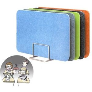 Privacypaneel van On Desk Divider Bureauscherm met akoestisch privacypaneel, veelkleurig, meerdere maten, verpakking van 2(Orange,50x60CM)